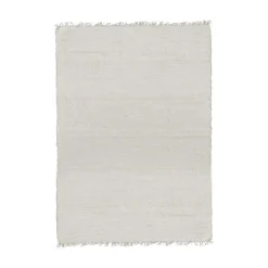 Tapis en coton tissé main avec franges