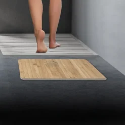 Tapis en diatomite effet bambou