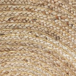 Tapis en jute et lurex