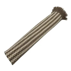 Tapis en laine et coton à motif rayé graphique