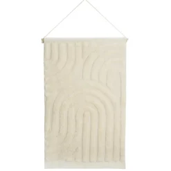 Tapis 2-en-1 mural et de bain tufté en coton design