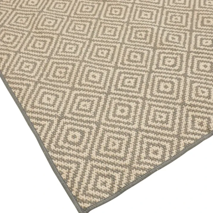 Tapis extérieur déperlant et antidérapant motif géométrique