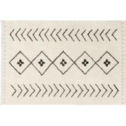 Tapis lavable bereber losanges