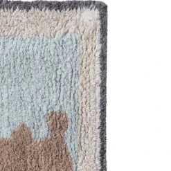 Tapis lavable carte vintage