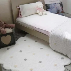 Tapis lavable en forme de biscuit