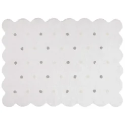 Tapis lavable en forme de biscuit