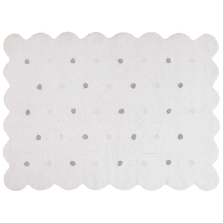 Tapis lavable en forme de biscuit