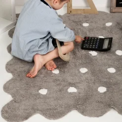 Tapis lavable en forme de biscuit