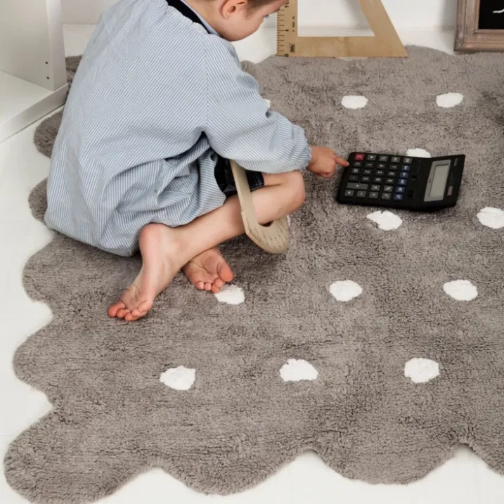 Tapis lavable en forme de biscuit
