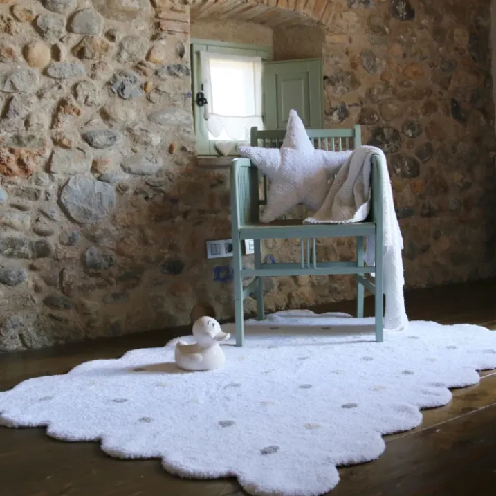 Tapis lavable en forme de biscuit