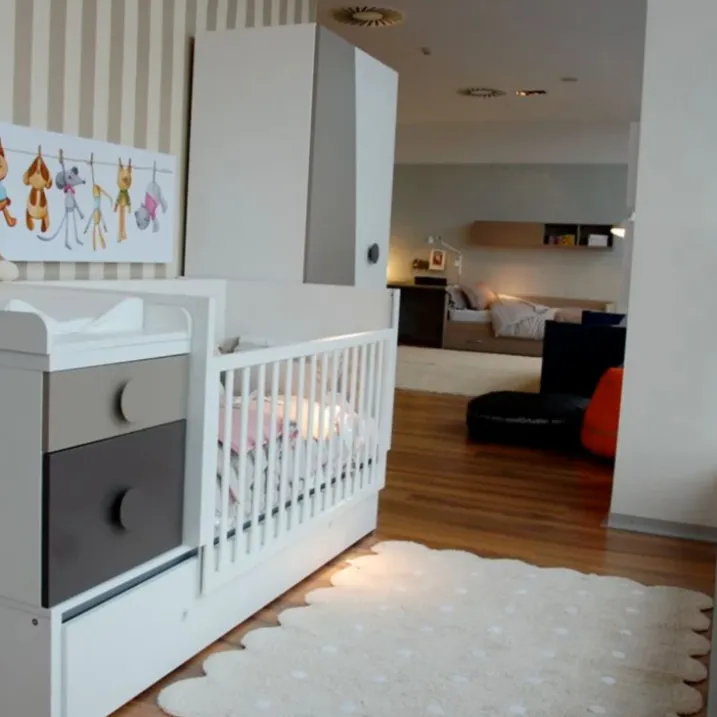 Tapis lavable en forme de biscuit