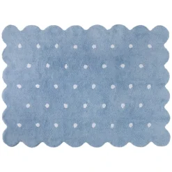 Tapis lavable en forme de biscuit