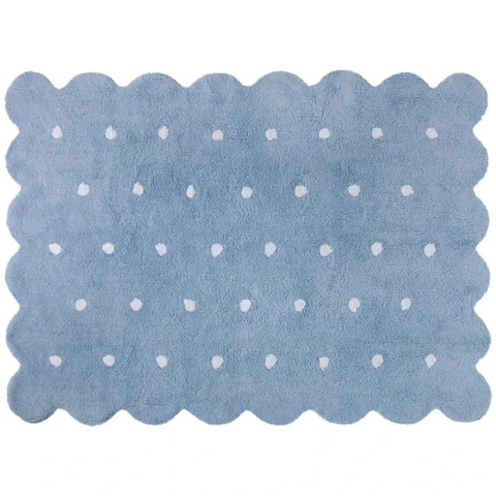 Tapis lavable en forme de biscuit