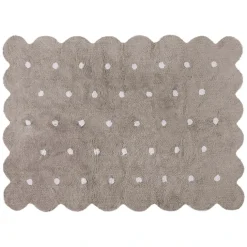 Tapis lavable en forme de biscuit