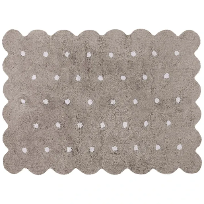Tapis lavable en forme de biscuit