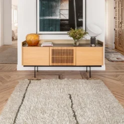 Tapis lavable en laine brise d'automne