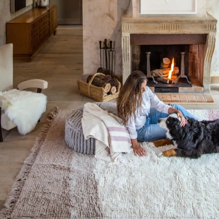 Tapis lavable en laine bruits d'été