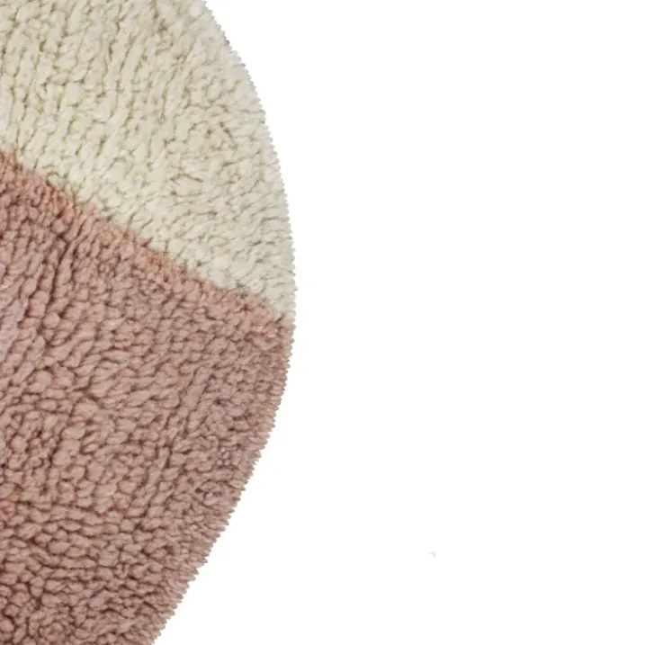 Tapis lavable en laine mademoiselle souris