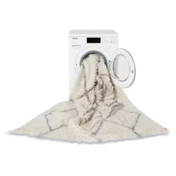 Tapis lavable en laine âme berbère