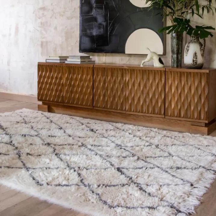 Tapis lavable en laine âme berbère