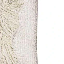 Tapis lavable en laine mouton au nez rose