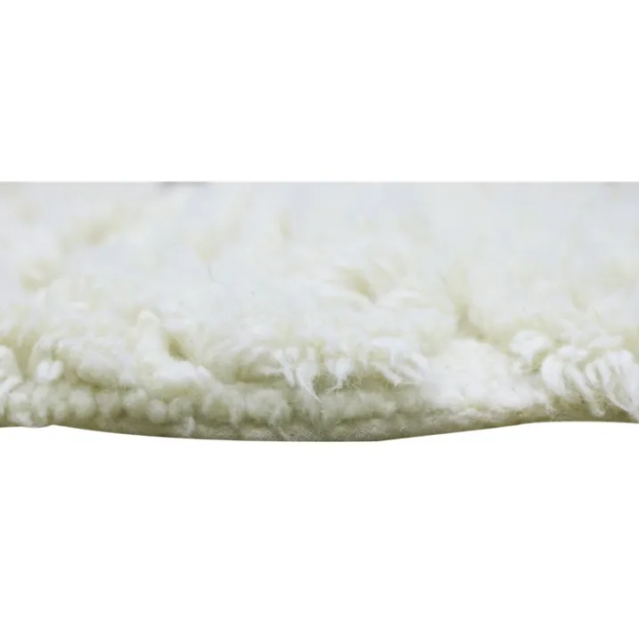 Tapis lavable en laine mouton au nez rose
