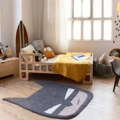 Tapis lavable en laine super héros