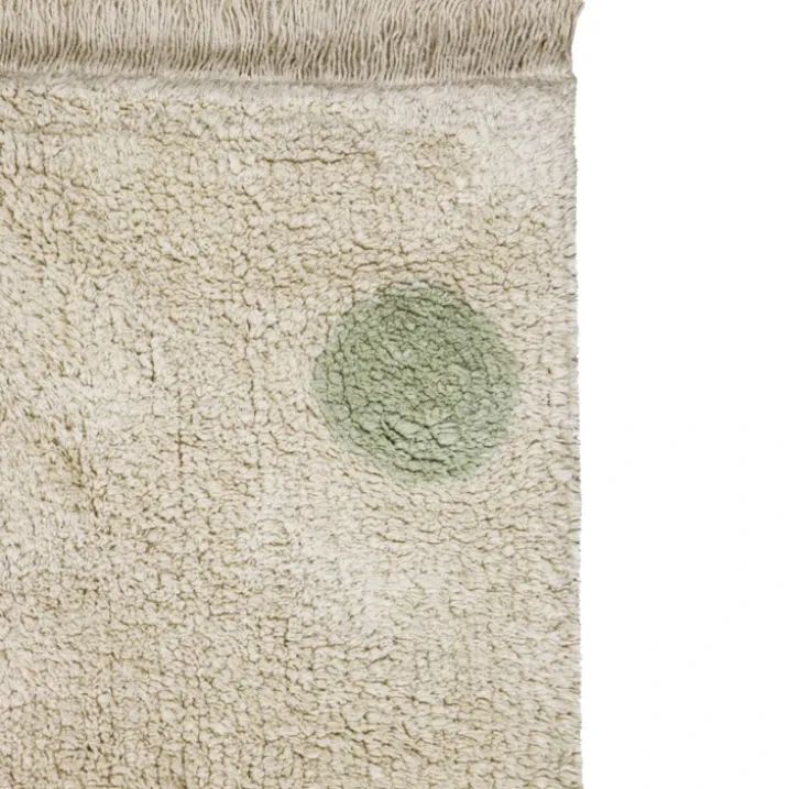 Tapis lavable hippy dots naturel