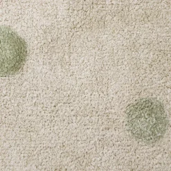Tapis lavable hippy dots naturel