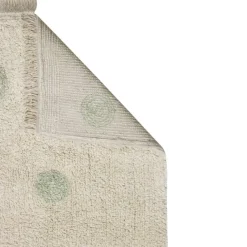 Tapis lavable hippy dots naturel