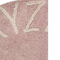 Tapis lavable rond alphabet ABC