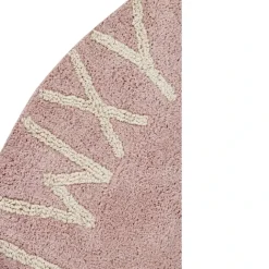Tapis lavable rond alphabet ABC