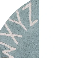 Tapis lavable rond alphabet ABC
