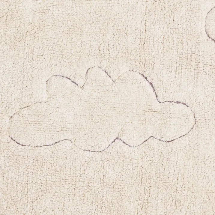 Tapis lavable rugcycled clouds