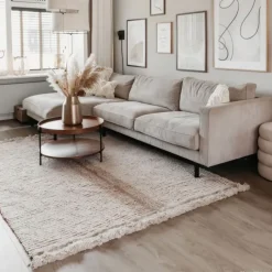 Tapis lavable réversible caramel duo