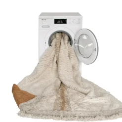 Tapis lavable réversible caramel duo
