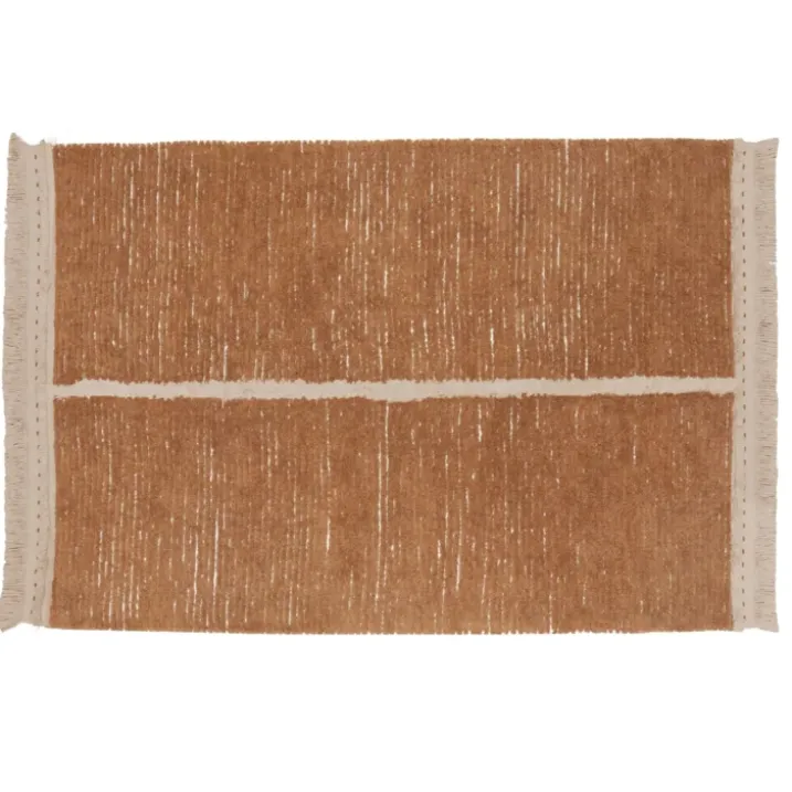 Tapis lavable réversible caramel duo