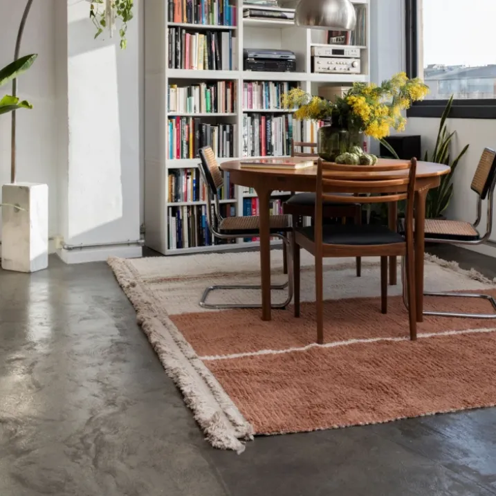 Tapis lavable réversible caramel duo