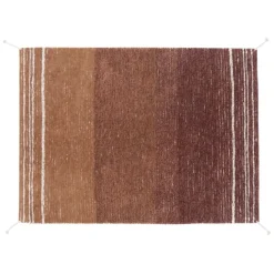 Tapis lavable réversible caramel double