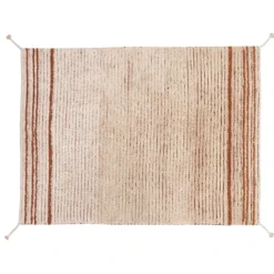 Tapis lavable réversible caramel double