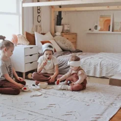 Tapis lavable tribu naturel