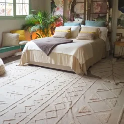 Tapis lavable tribu naturel