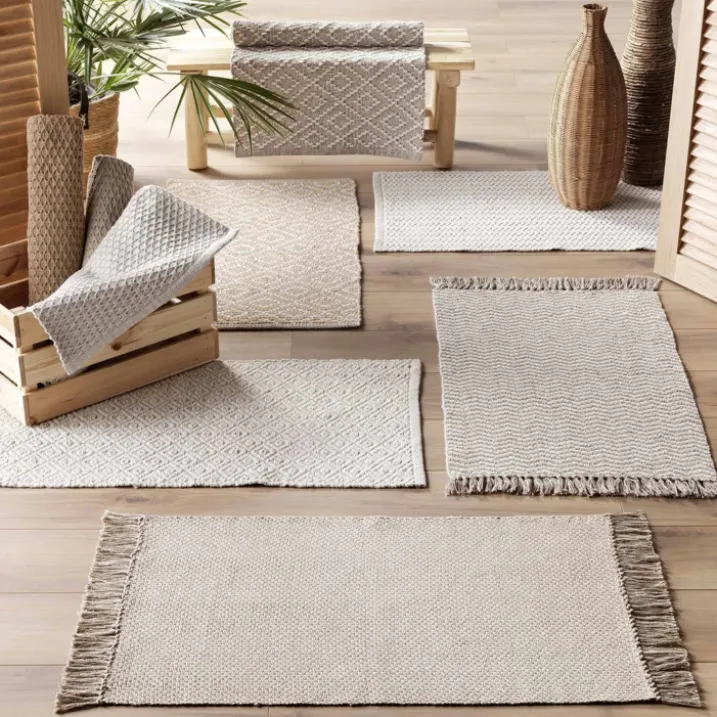 Tapis rectangle "effet naturel"
