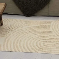 Tapis relief circle courbe
