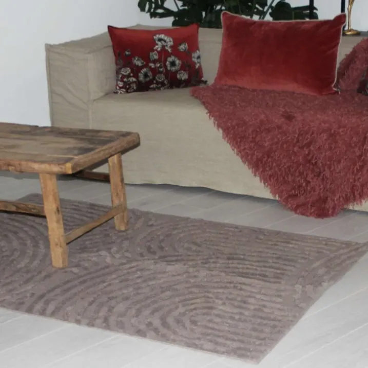 Tapis relief circle courbe