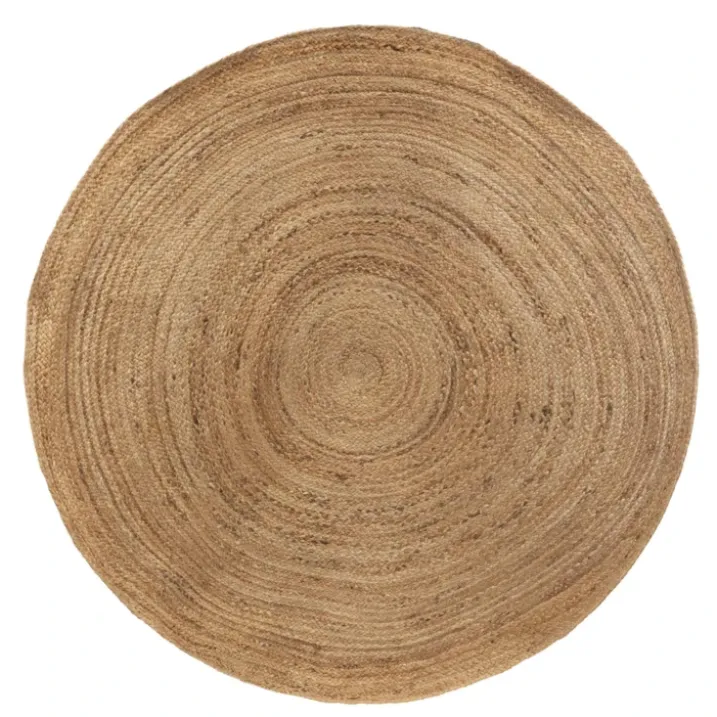 Tapis rond en jute tressé