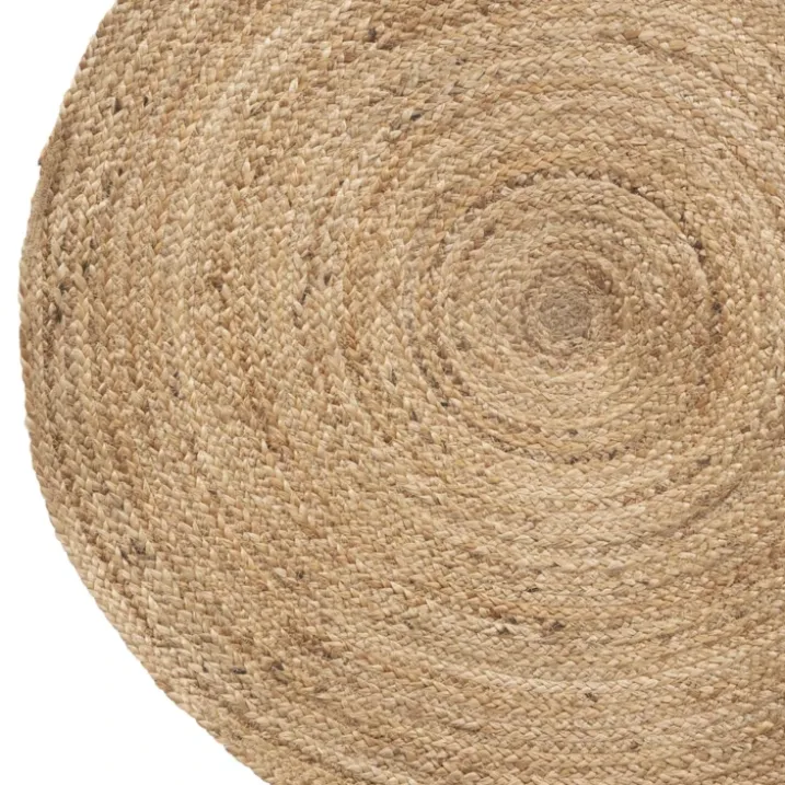 Tapis rond en jute tressé