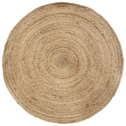 Tapis rond en jute tressé