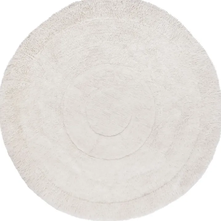 Tapis rond lavable en laine cercle arctique