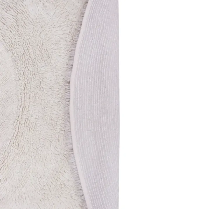 Tapis rond lavable en laine cercle arctique
